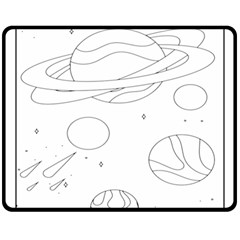 The Cuteness Of Saturn Fleece Blanket (medium)  by ConteMonfrey