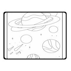 The Cuteness Of Saturn Double Sided Fleece Blanket (small)  by ConteMonfrey