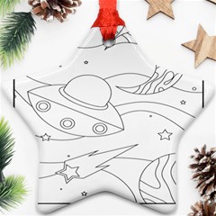 Starships Silhouettes - Space Elements Ornament (star) by ConteMonfrey