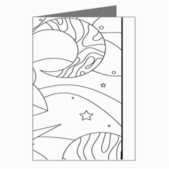 Starships Silhouettes - Space Elements Greeting Card by ConteMonfrey