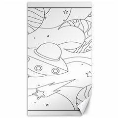 Starships Silhouettes - Space Elements Canvas 40  X 72  by ConteMonfrey