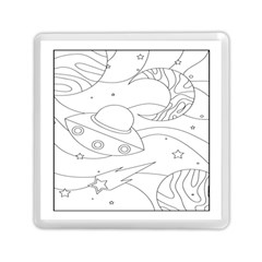 Starships Silhouettes - Space Elements Memory Card Reader (square) by ConteMonfrey