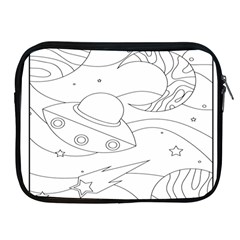 Starships Silhouettes - Space Elements Apple Ipad 2/3/4 Zipper Cases by ConteMonfrey