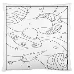 Starships Silhouettes - Space Elements Standard Flano Cushion Case (one Side) by ConteMonfrey