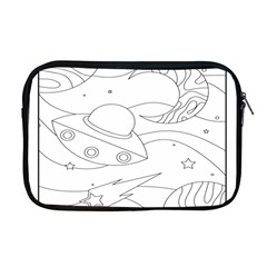 Starships Silhouettes - Space Elements Apple Macbook Pro 17  Zipper Case by ConteMonfrey