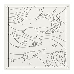 Starships Silhouettes - Space Elements Banner And Sign 3  X 3 