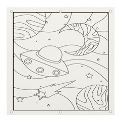 Starships Silhouettes - Space Elements Banner And Sign 4  X 4  by ConteMonfrey