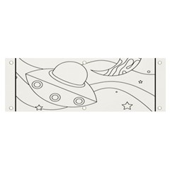 Starships Silhouettes - Space Elements Banner And Sign 6  X 2  by ConteMonfrey