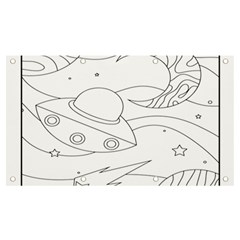 Starships Silhouettes - Space Elements Banner And Sign 7  X 4  by ConteMonfrey