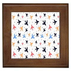 Sky birds - Airplanes Framed Tile