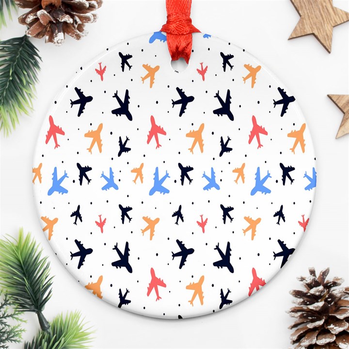 Sky birds - Airplanes Ornament (Round)