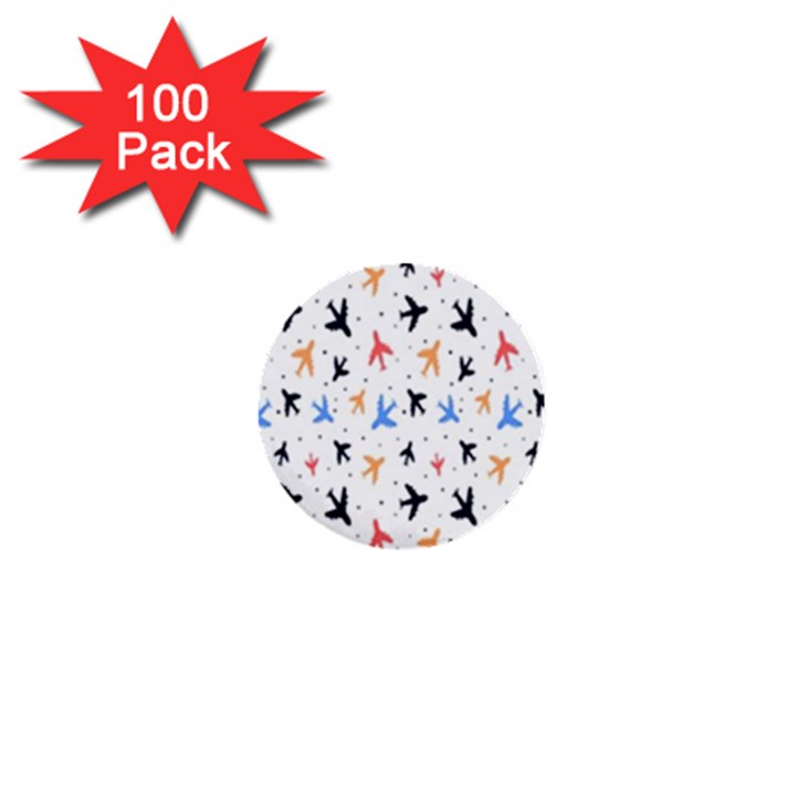 Sky birds - Airplanes 1  Mini Buttons (100 pack) 