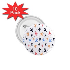 Sky birds - Airplanes 1.75  Buttons (10 pack)