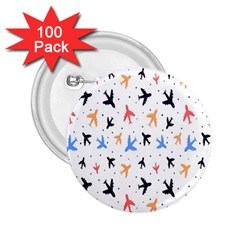 Sky birds - Airplanes 2.25  Buttons (100 pack) 