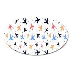 Sky birds - Airplanes Oval Magnet