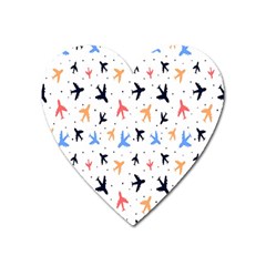 Sky birds - Airplanes Heart Magnet