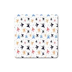 Sky birds - Airplanes Square Magnet