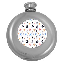 Sky Birds - Airplanes Round Hip Flask (5 Oz) by ConteMonfrey