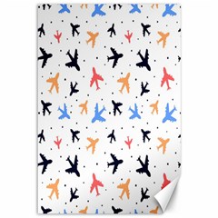 Sky Birds - Airplanes Canvas 12  X 18  by ConteMonfrey