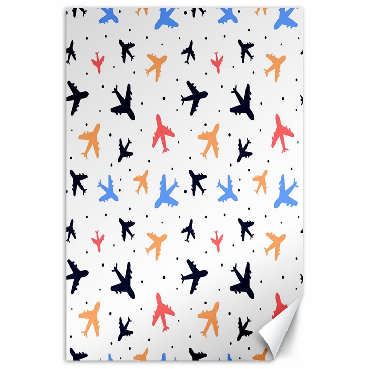 Sky birds - Airplanes Canvas 24  x 36 