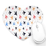 Sky birds - Airplanes Heart Mousepad Front