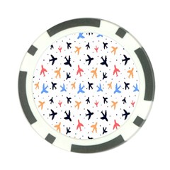 Sky birds - Airplanes Poker Chip Card Guard