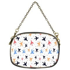 Sky birds - Airplanes Chain Purse (One Side)