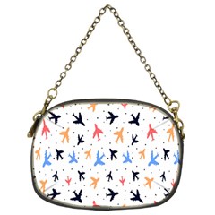 Sky birds - Airplanes Chain Purse (Two Sides)