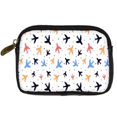 Sky birds - Airplanes Digital Camera Leather Case