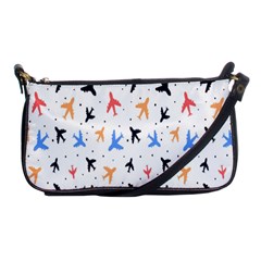 Sky birds - Airplanes Shoulder Clutch Bag