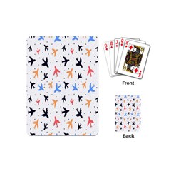 Sky Birds - Airplanes Playing Cards Single Design (mini) by ConteMonfrey