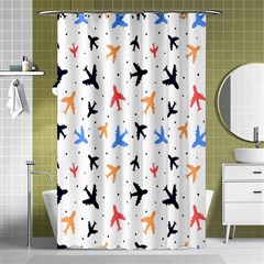 Sky birds - Airplanes Shower Curtain 48  x 72  (Small) 