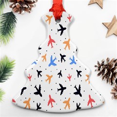 Sky Birds - Airplanes Christmas Tree Ornament (two Sides) by ConteMonfrey