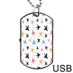 Sky birds - Airplanes Dog Tag USB Flash (One Side) Front