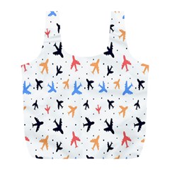 Sky birds - Airplanes Full Print Recycle Bag (L)