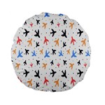 Sky birds - Airplanes Standard 15  Premium Flano Round Cushions Front