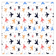 Sky birds - Airplanes Square Satin Scarf (36  x 36 )