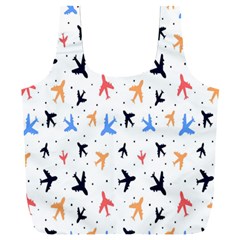 Sky Birds - Airplanes Full Print Recycle Bag (xxl) by ConteMonfrey