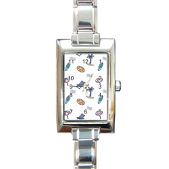 Summer Elements Rectangle Italian Charm Watch by ConteMonfrey