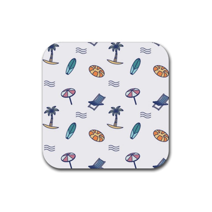 Summer elements Rubber Coaster (Square)