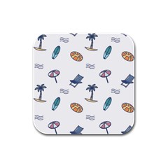 Summer Elements Rubber Square Coaster (4 Pack) by ConteMonfrey