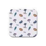 Summer elements Rubber Square Coaster (4 pack) Front