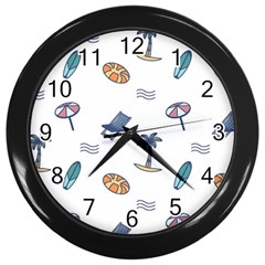 Summer Elements Wall Clock (black) by ConteMonfrey