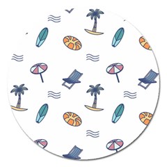 Summer Elements Magnet 5  (round) by ConteMonfrey