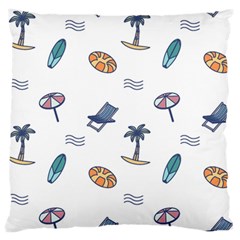 Summer Elements Large Flano Cushion Case (one Side) by ConteMonfrey