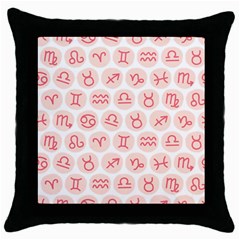 All Zodiac Signs Throw Pillow Case (black) by ConteMonfrey