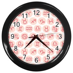 All Zodiac Signs Wall Clock (black) by ConteMonfrey