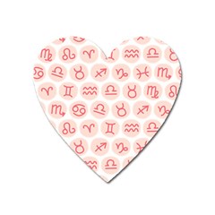 All Zodiac Signs Heart Magnet by ConteMonfrey