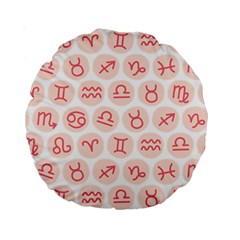 All Zodiac Signs Standard 15  Premium Round Cushions by ConteMonfrey