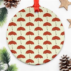 Under My Umbrella Ornament (round) by ConteMonfrey